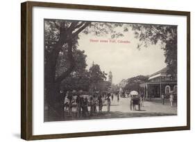 Street Scene in the Fort Area of Colombo-null-Framed Photographic Print