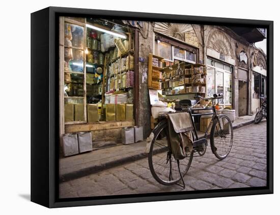 Street Scene in the Old City, Damascus, Syria-Julian Love-Framed Stretched Canvas