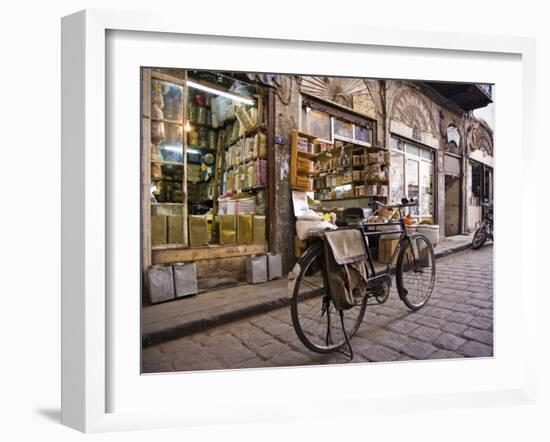 Street Scene in the Old City, Damascus, Syria-Julian Love-Framed Photographic Print