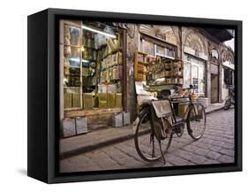 Street Scene in the Old City, Damascus, Syria-Julian Love-Framed Stretched Canvas