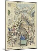 Street Scene in the Year 1900-null-Mounted Giclee Print