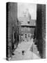 Street Scene in Victorian London-null-Stretched Canvas