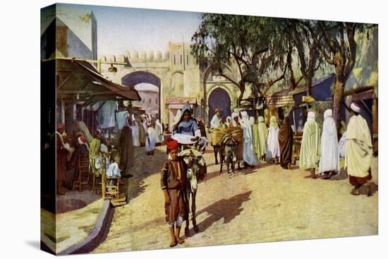 Street Scene, Kairouan, Tunisia, C1924-null-Stretched Canvas