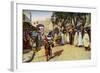 Street Scene, Kairouan, Tunisia, C1924-null-Framed Giclee Print