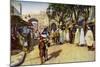 Street Scene, Kairouan, Tunisia, C1924-null-Mounted Giclee Print