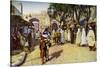 Street Scene, Kairouan, Tunisia, C1924-null-Stretched Canvas