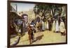 Street Scene, Kairouan, Tunisia, C1924-null-Framed Premium Giclee Print