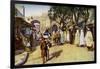 Street Scene, Kairouan, Tunisia, C1924-null-Framed Premium Giclee Print