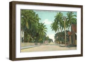 Street Scene, Key West, Florida-null-Framed Art Print