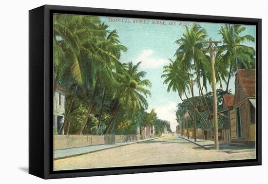 Street Scene, Key West, Florida-null-Framed Stretched Canvas
