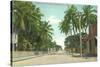 Street Scene, Key West, Florida-null-Stretched Canvas