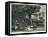 Street Scene, Kingston, Jamaica, C1880-null-Framed Stretched Canvas