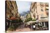 Street Scene, La Condamine, Monaco, Europe-Amanda Hall-Stretched Canvas