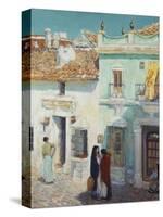 Street Scene, La Ronda, Spain, 1910-Childe Hassam-Stretched Canvas