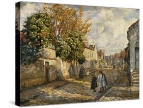 Street Scene, Lagny; Scene De Rue, Lagny-Henri Lebasque-Stretched Canvas