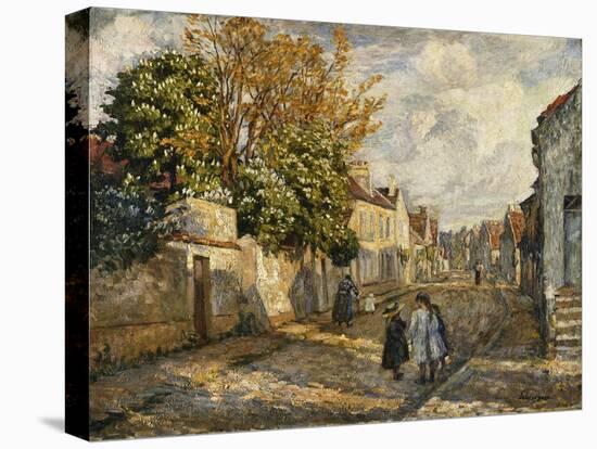 Street Scene, Lagny; Scene De Rue, Lagny-Henri Lebasque-Stretched Canvas