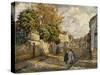 Street Scene, Lagny; Scene De Rue, Lagny-Henri Lebasque-Stretched Canvas