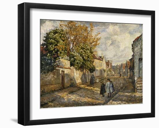 Street Scene, Lagny; Scene De Rue, Lagny-Henri Lebasque-Framed Giclee Print