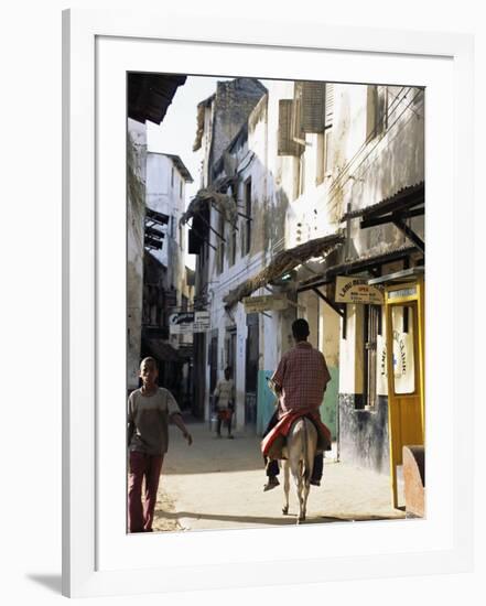 Street Scene, Lamu, Kenya, East Africa, Africa-Storm Stanley-Framed Photographic Print