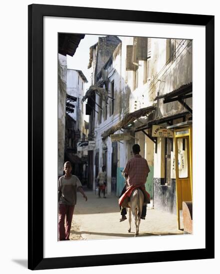 Street Scene, Lamu, Kenya, East Africa, Africa-Storm Stanley-Framed Photographic Print