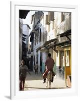 Street Scene, Lamu, Kenya, East Africa, Africa-Storm Stanley-Framed Photographic Print
