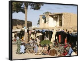 Street Scene, Maimana, Faryab Province, Afghanistan-Jane Sweeney-Framed Photographic Print