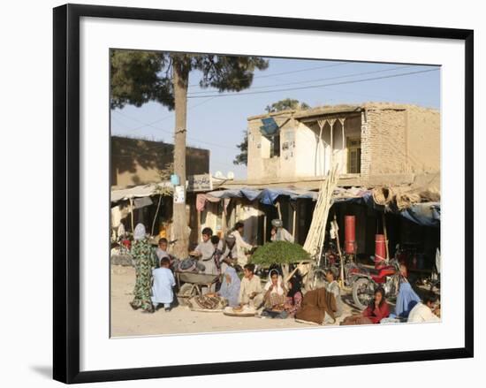 Street Scene, Maimana, Faryab Province, Afghanistan-Jane Sweeney-Framed Photographic Print