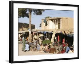 Street Scene, Maimana, Faryab Province, Afghanistan-Jane Sweeney-Framed Photographic Print