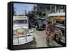 Street Scene, Manila, Island of Luzon, Philippines, Southeast Asia-Bruno Barbier-Framed Stretched Canvas