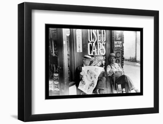 Street Scene, Marysville, Ohio-Ben Shahn-Framed Photo