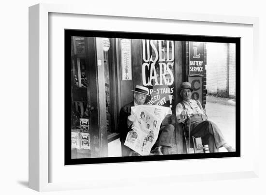 Street Scene, Marysville, Ohio-Ben Shahn-Framed Photo