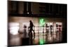 Street Scene, Neon Lights, Selective Focus, Colonnades, Hanseatic City of Hamburg, Germany-Axel Schmies-Mounted Photographic Print