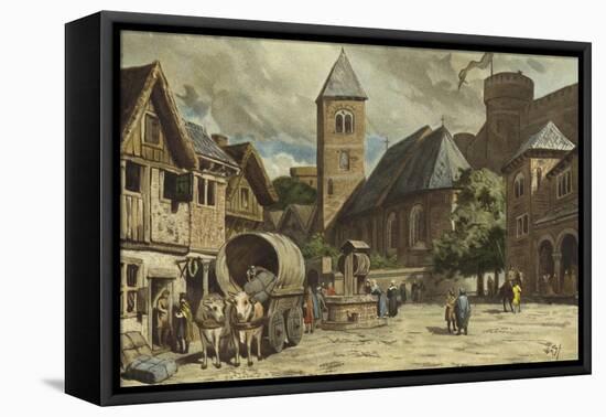 Street Scene, Netherlands, 10th Century-Willem II Steelink-Framed Stretched Canvas