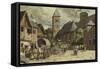 Street Scene, Netherlands, 10th Century-Willem II Steelink-Framed Stretched Canvas