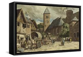 Street Scene, Netherlands, 10th Century-Willem II Steelink-Framed Stretched Canvas