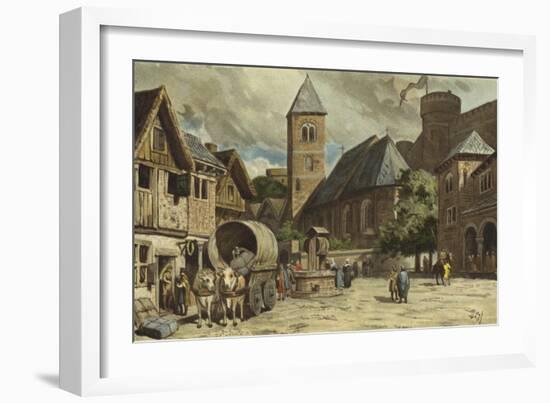 Street Scene, Netherlands, 10th Century-Willem II Steelink-Framed Giclee Print