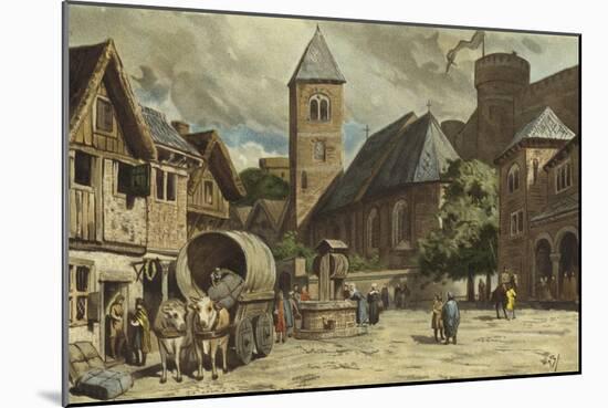 Street Scene, Netherlands, 10th Century-Willem II Steelink-Mounted Giclee Print