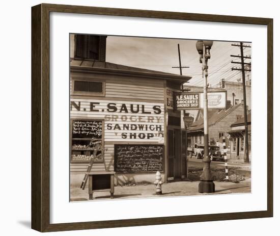 Street Scene, New Orleans, Louisiana, 1935-Walker Evans-Framed Art Print