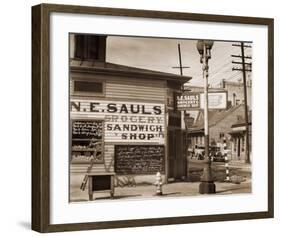 Street Scene, New Orleans, Louisiana, 1935-Walker Evans-Framed Art Print