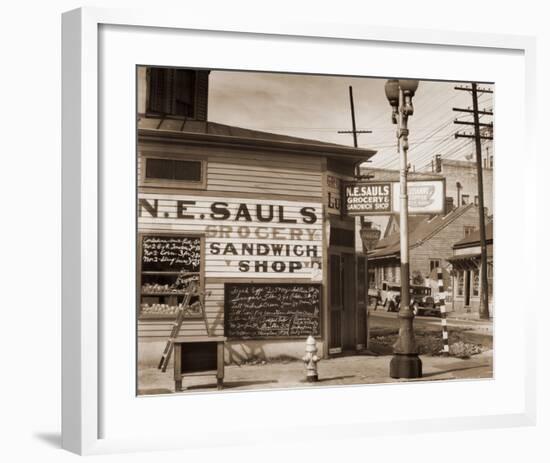 Street Scene, New Orleans, Louisiana, 1935-Walker Evans-Framed Art Print