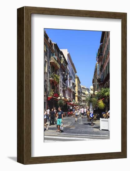 Street Scene, Nice, Alpes-Maritimes, Provence, Cote D'Azur, French Riviera, France, Europe-Amanda Hall-Framed Photographic Print