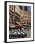 Street Scene of Cafes on the Piazza Del Campo in Siena, UNESCO World Heritage Site, Tuscany, Italy-Groenendijk Peter-Framed Photographic Print