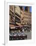 Street Scene of Cafes on the Piazza Del Campo in Siena, UNESCO World Heritage Site, Tuscany, Italy-Groenendijk Peter-Framed Photographic Print