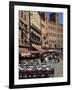 Street Scene of Cafes on the Piazza Del Campo in Siena, UNESCO World Heritage Site, Tuscany, Italy-Groenendijk Peter-Framed Photographic Print