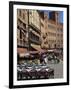 Street Scene of Cafes on the Piazza Del Campo in Siena, UNESCO World Heritage Site, Tuscany, Italy-Groenendijk Peter-Framed Photographic Print