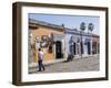 Street scene of colorful buildings, Oaxaca, Mexico, North America-Melissa Kuhnell-Framed Photographic Print