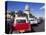 Street Scene of Taxis Parked Near the Capitolio Building in Central Havana, Cuba, West Indies-Mark Mawson-Stretched Canvas