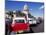 Street Scene of Taxis Parked Near the Capitolio Building in Central Havana, Cuba, West Indies-Mark Mawson-Mounted Photographic Print