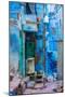 Street Scene of the Blue Houses, Jodhpur, the Blue City, Rajasthan, India, Asia-Laura Grier-Mounted Photographic Print