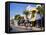 Street Scene on Duval Street, Key West, Florida, USA-John Miller-Framed Stretched Canvas